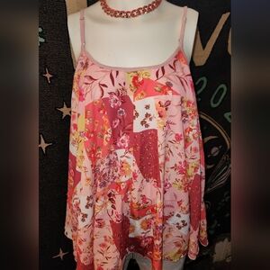 Umgee Multicolor Floral Chemise